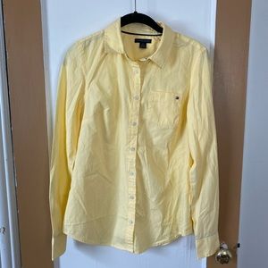 Yellow Tommy Hilfiger long-sleeve button-down